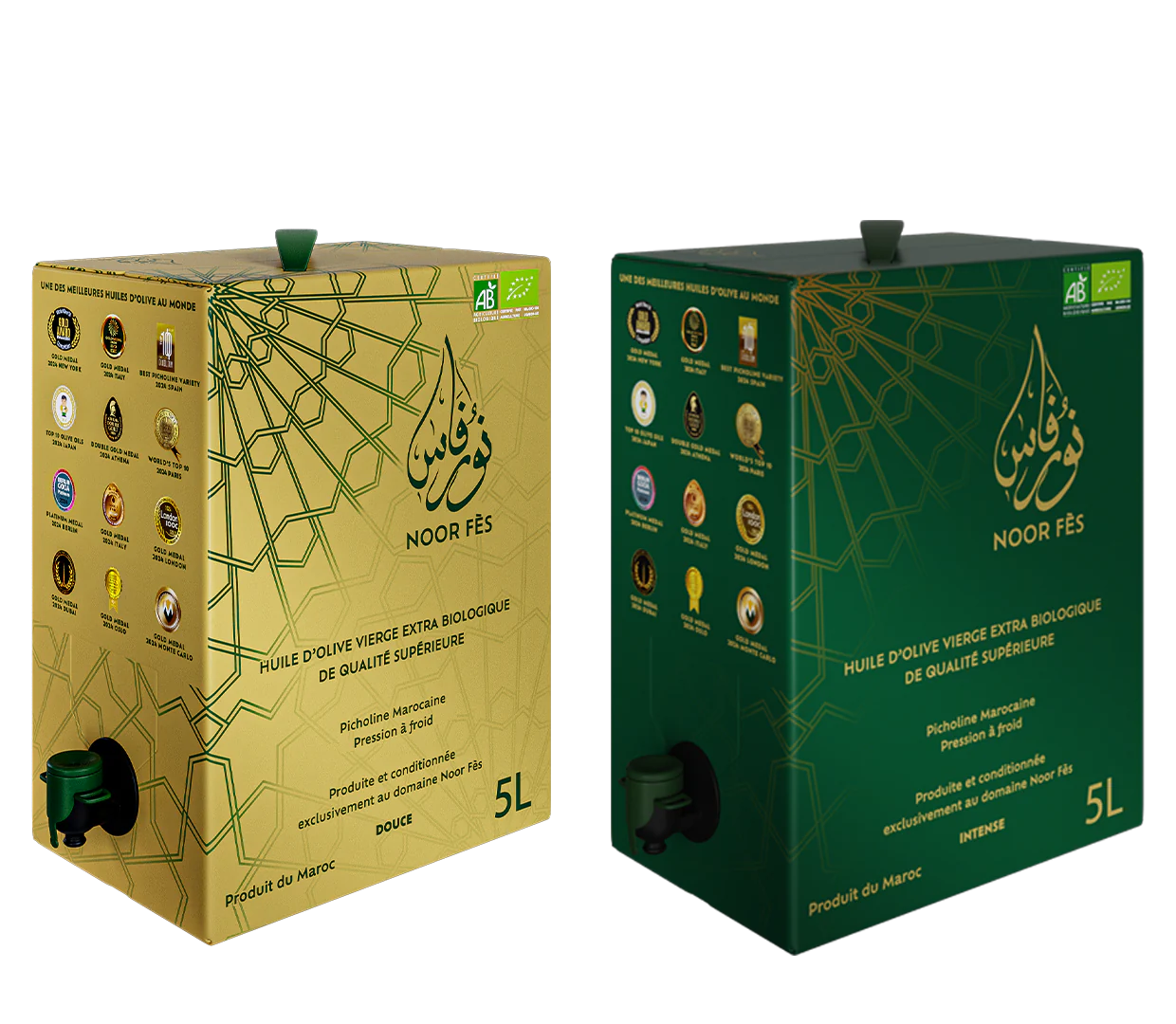 Huile d'Olive Noor Fès Box 5L nour fes consomy marocc